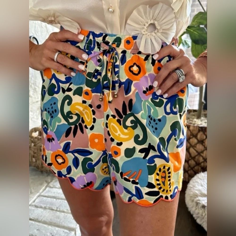 Karlie Floral Poplin Garden Shorts